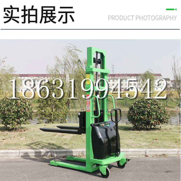 花都区电动叉车堆高车液压铲车电瓶1吨2吨站驾步行式小型全自动叉车
